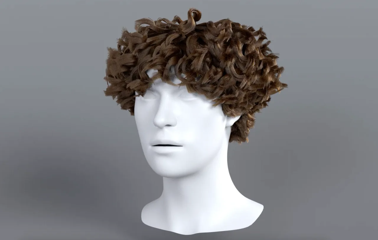 Curly Hair Groom